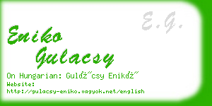 eniko gulacsy business card